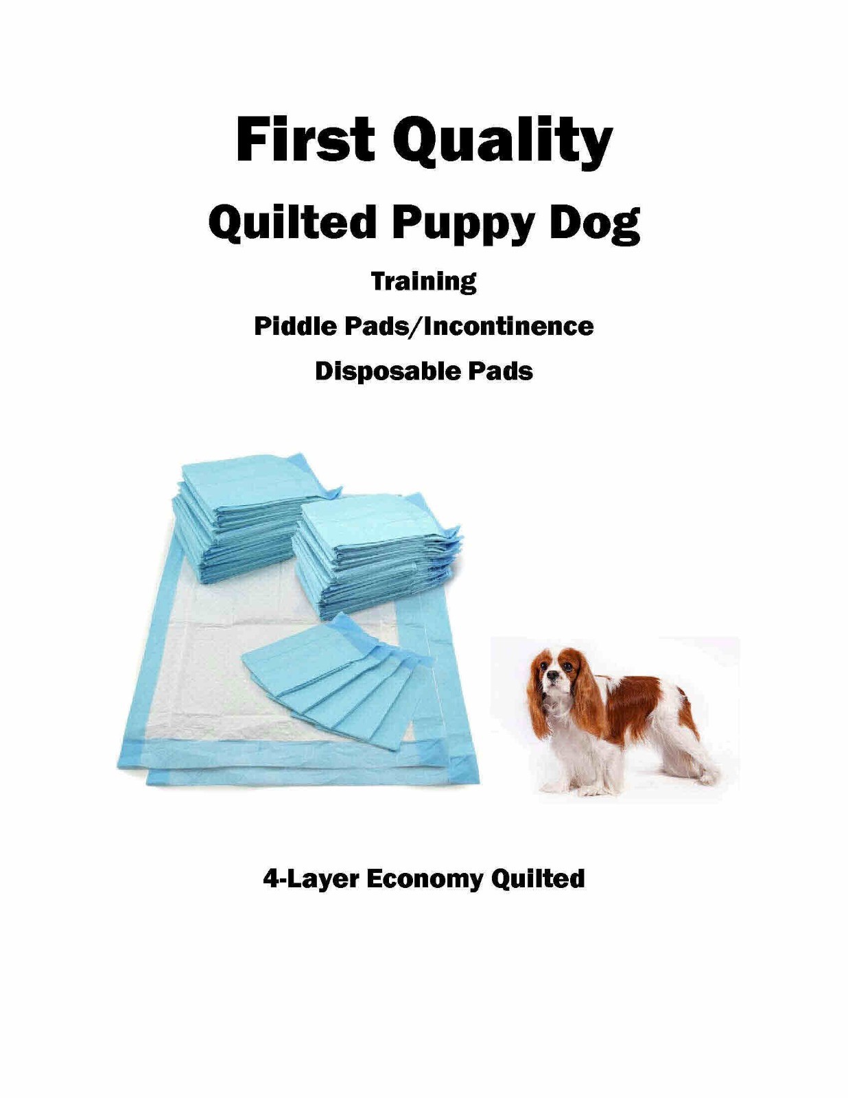 600 17×24″ FIRST QUALITY Puppy Dog Wee Wee Training Pee/Incontinence Pads 21gr