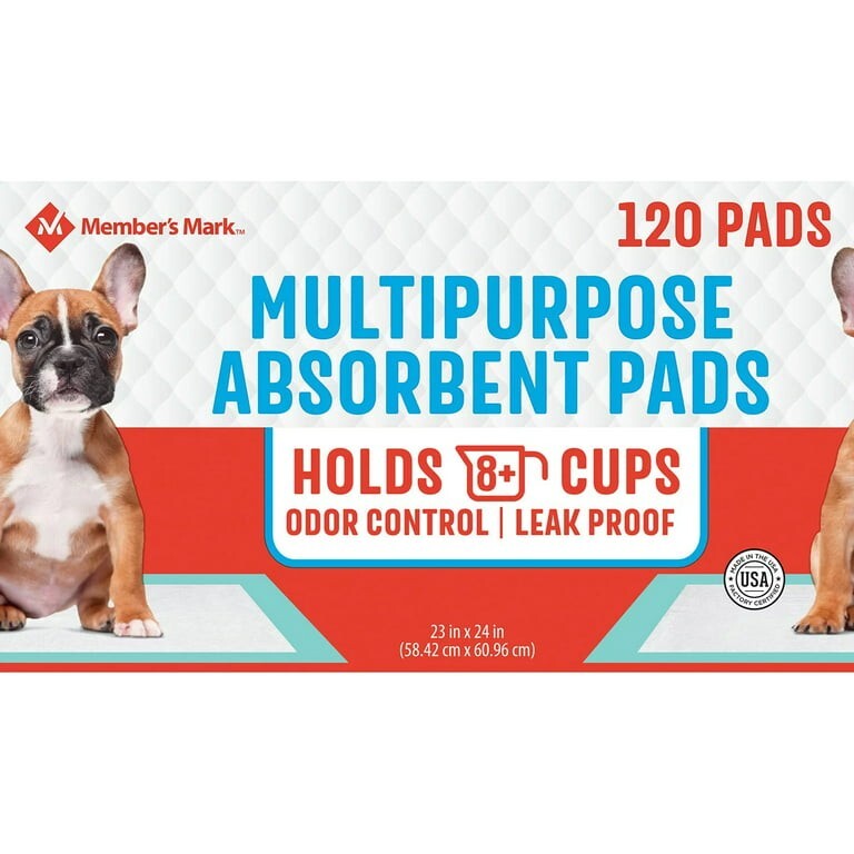 Member’s Mark MM05801 Pet Multipurpose Absorbent Pads 23x 24 in 120 pcs