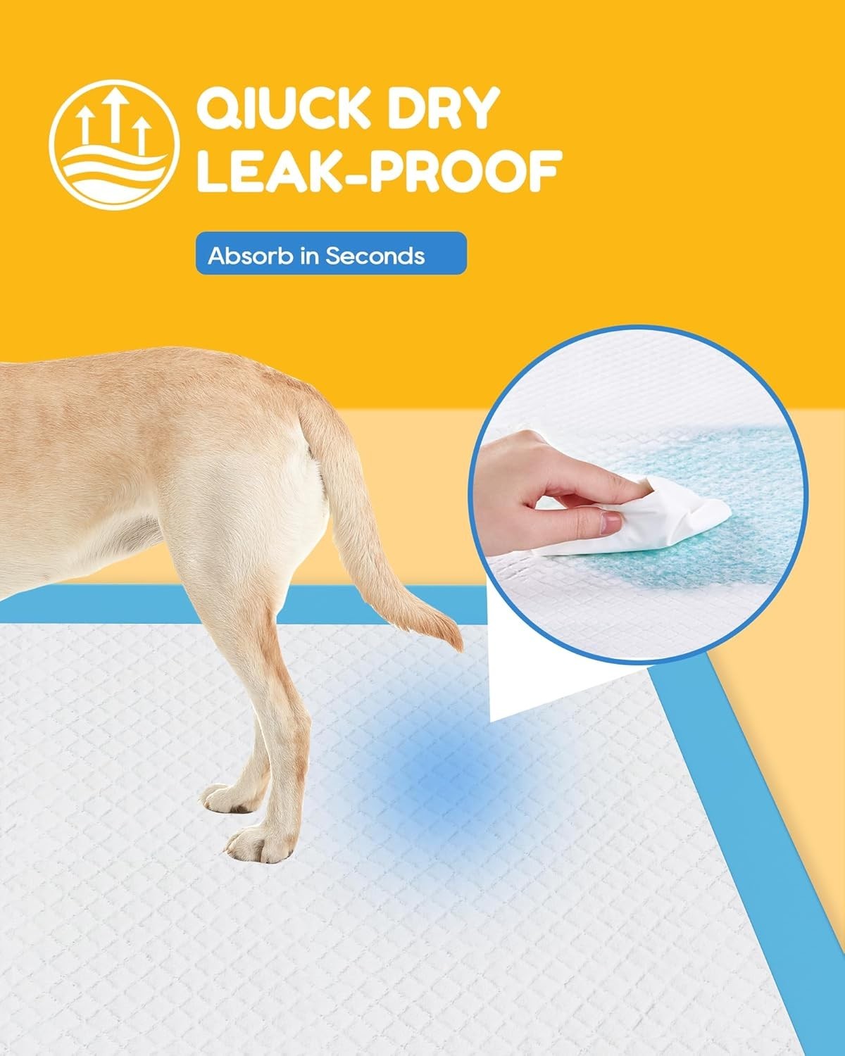 30 Count-36″ x 36″ XXXL Pee Pads for Dogs, Extra Large Puppy Pads, Super Abso…
