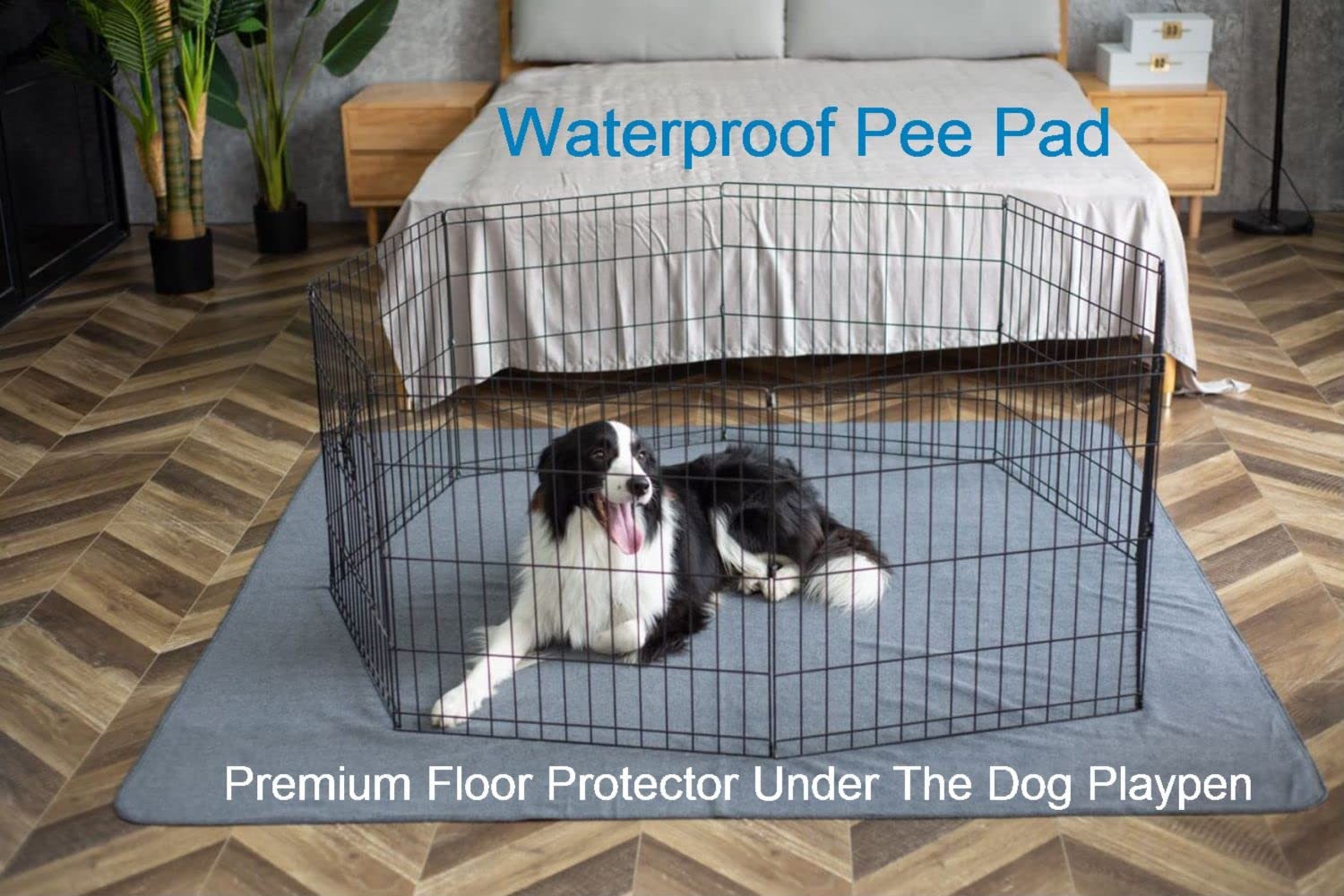Waterproof Non Slip Washable Dog Training Pads 72″x72″ for Whelping Litter Pads