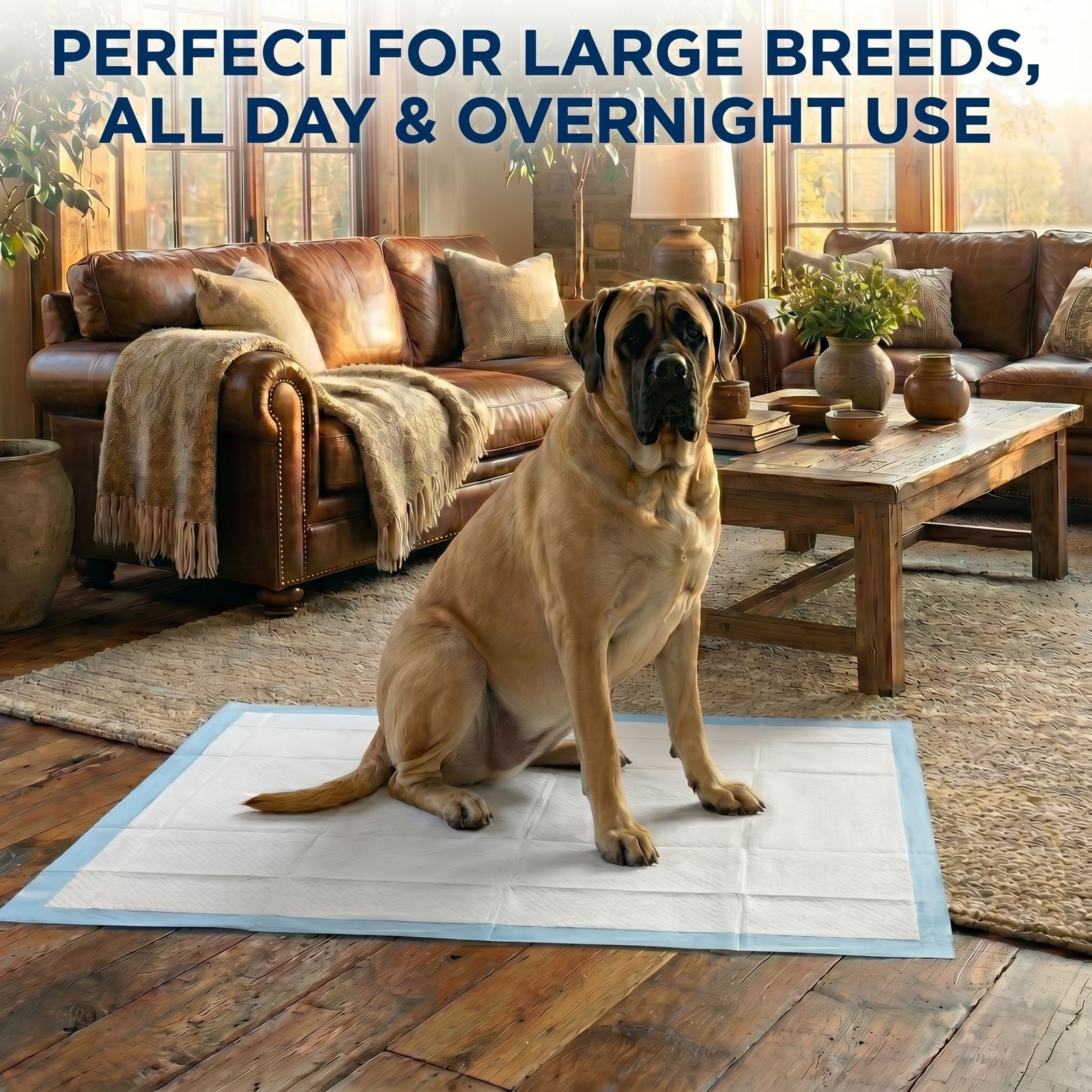 Pee Pads for Dogs Extra Large 37×54 XXXL 50 Count Leak Proof 37×54, Blue