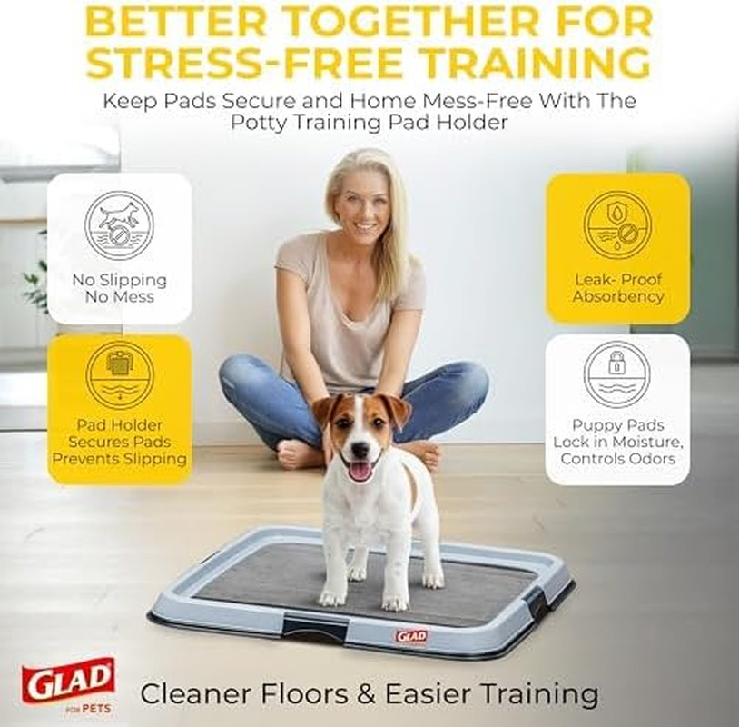 Glad for Pets Activated Carbon Disposable Dog Training Pads, 50 Count, 4-Pk