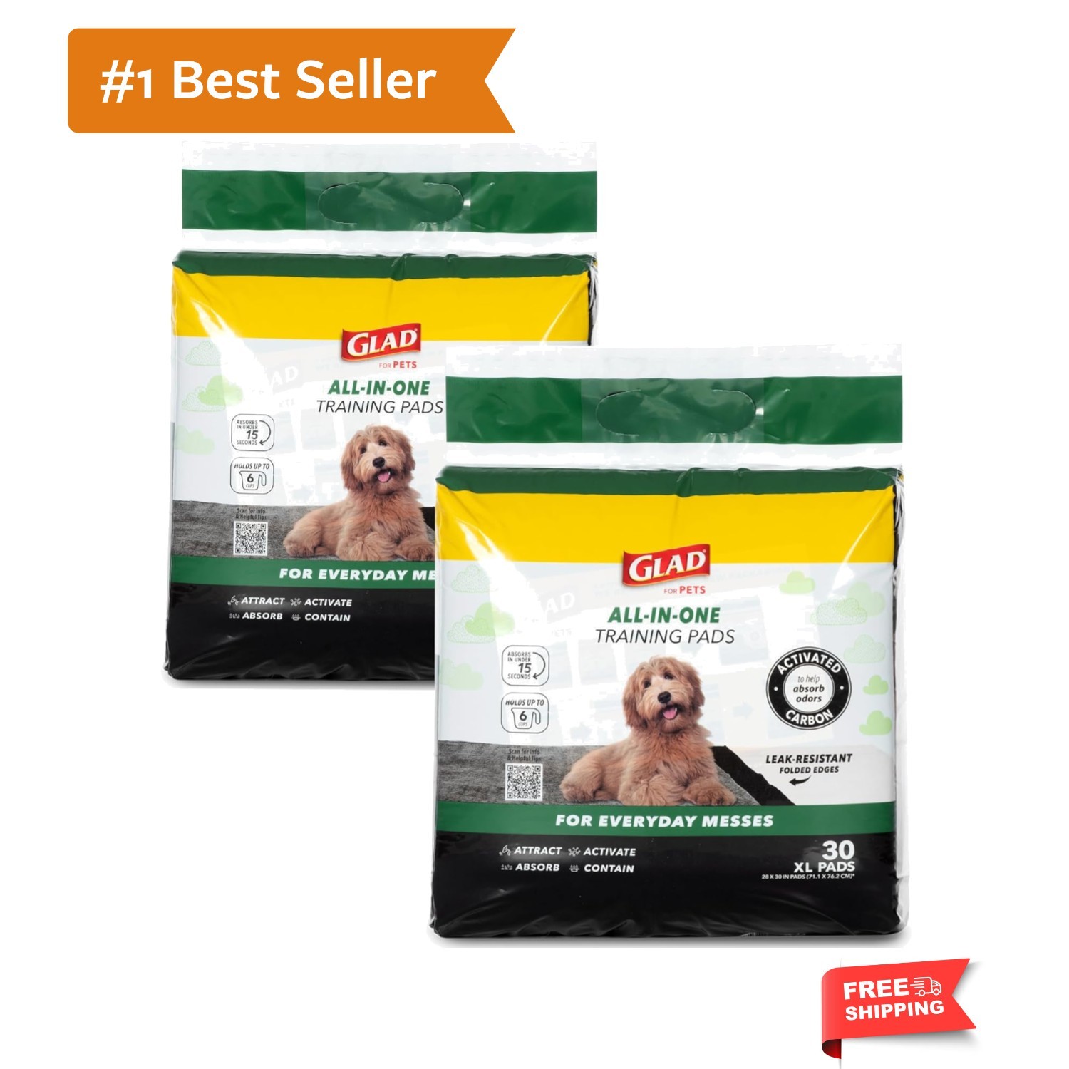 for Pets Extra Large Charcoal Training Pads for Dogs and Puppies, Activated C…