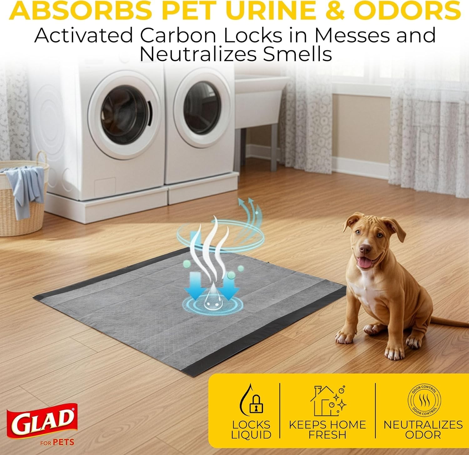 for Pets Black Charcoal Puppy Pads – Super Absorbent Disposable Dog Pee Pads,…