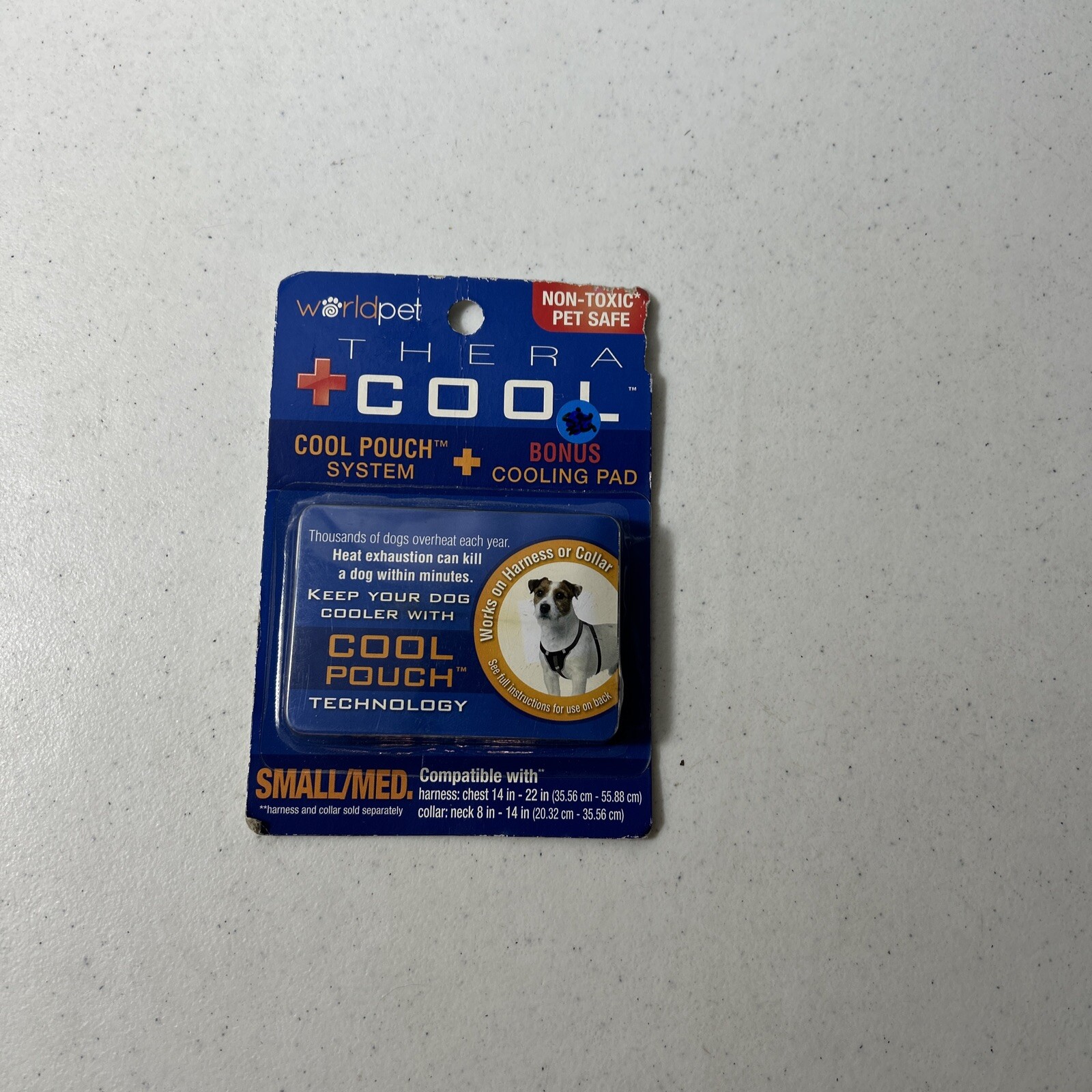 World Pet Thera Cool Coll Pouch System + Bonus Cooling Pad Small/Medium New
