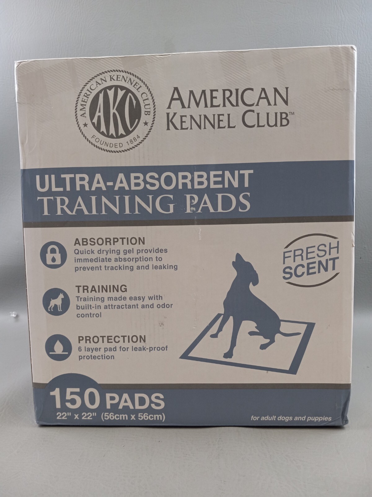 American Kennel Club Pet Training Puppy Pads Regular And Extra Large 150 Pads
