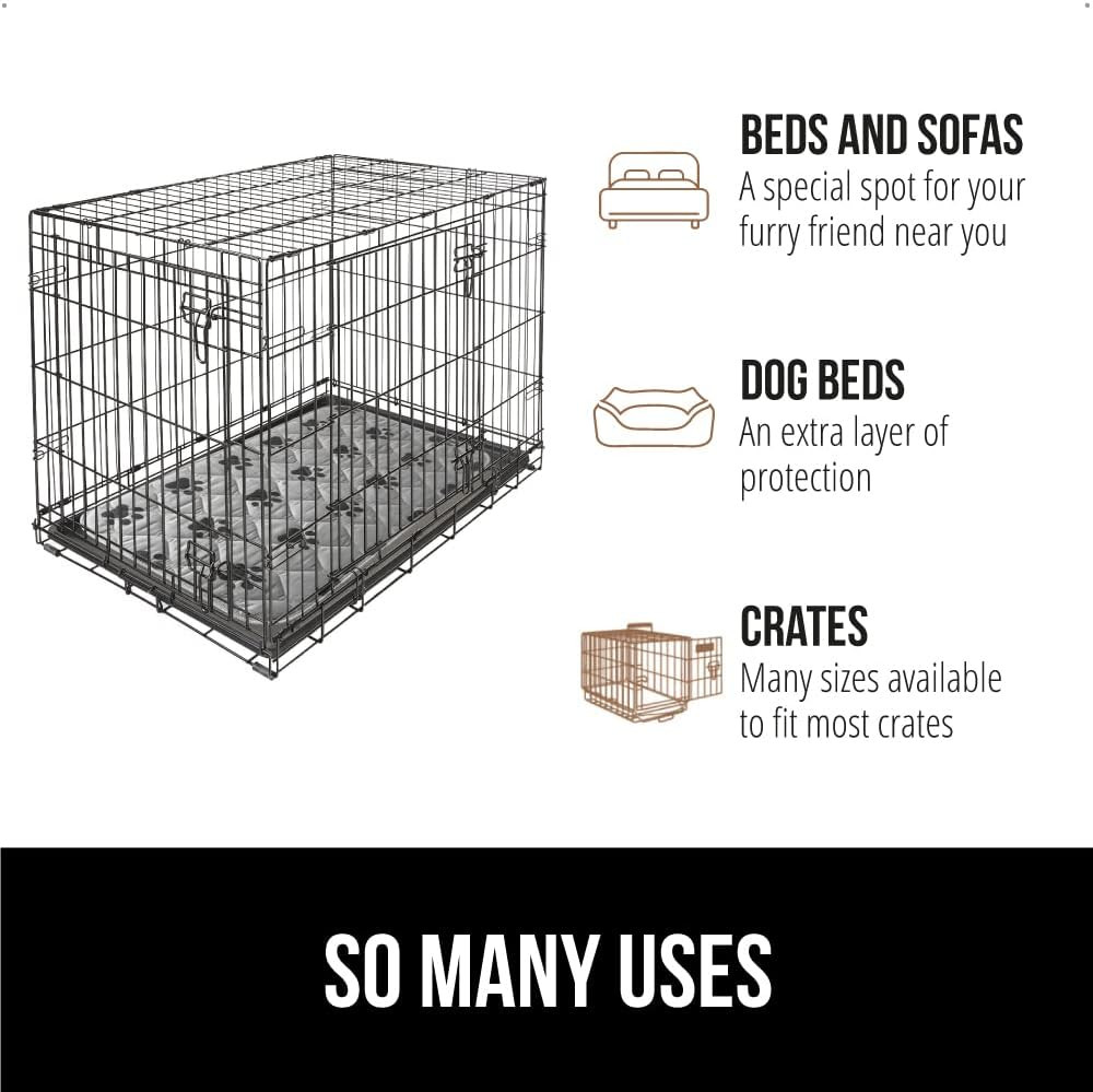 GORILLA GRIP Washable Puppy Pads, 40X26, Slip Resistant Dog Crate Mat, Waterproo