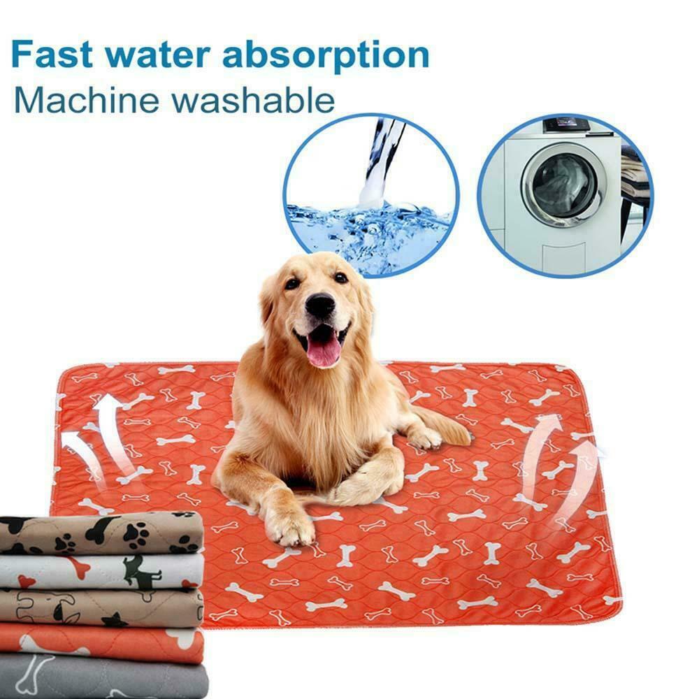 Washable Reusable Absorbent Training Bed Pee Pads Mat For Pets Puppies Dog Cat