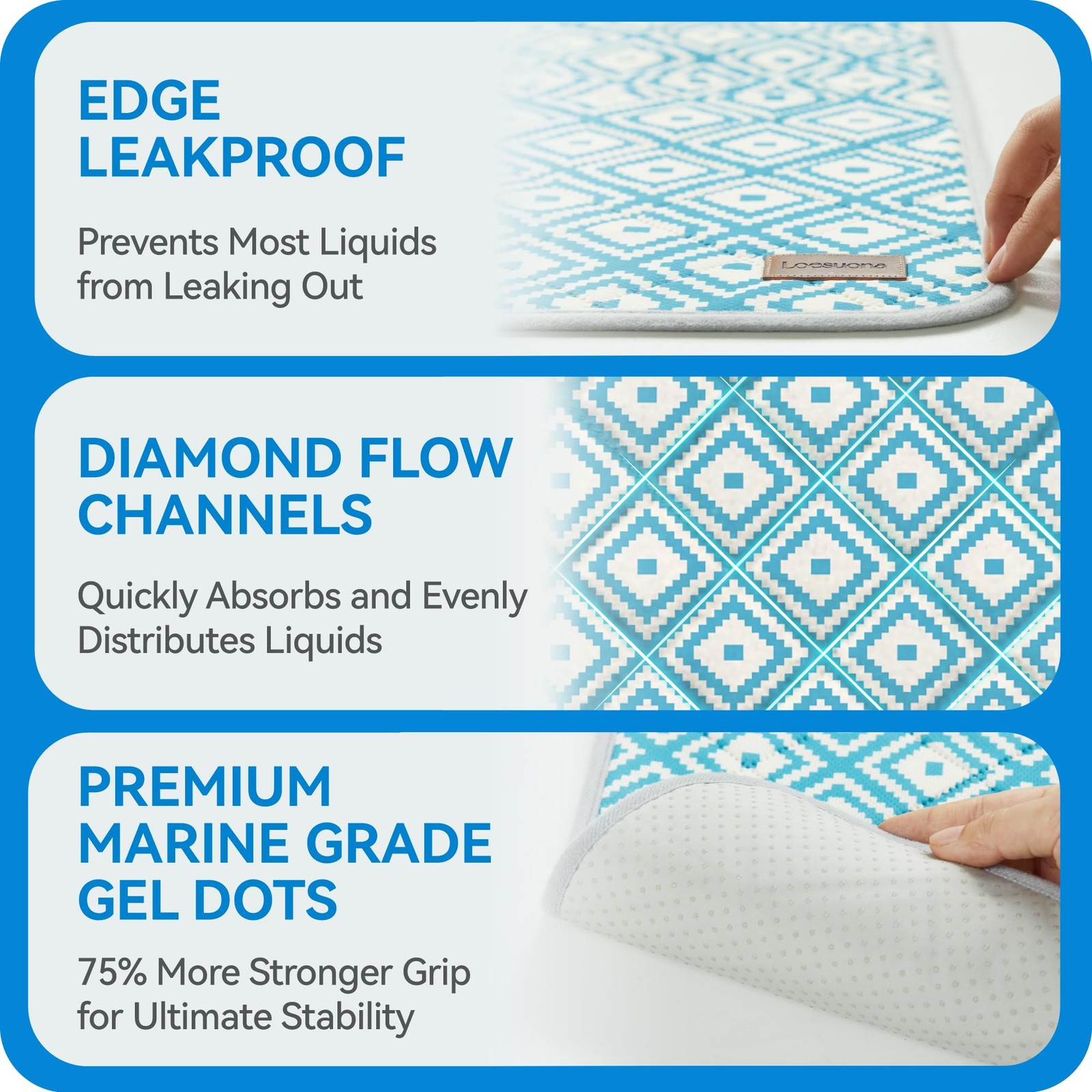 2 Pack Washable Dog Pee Pads Extra Thick Reusable Waterproof Non-Slip 18×24