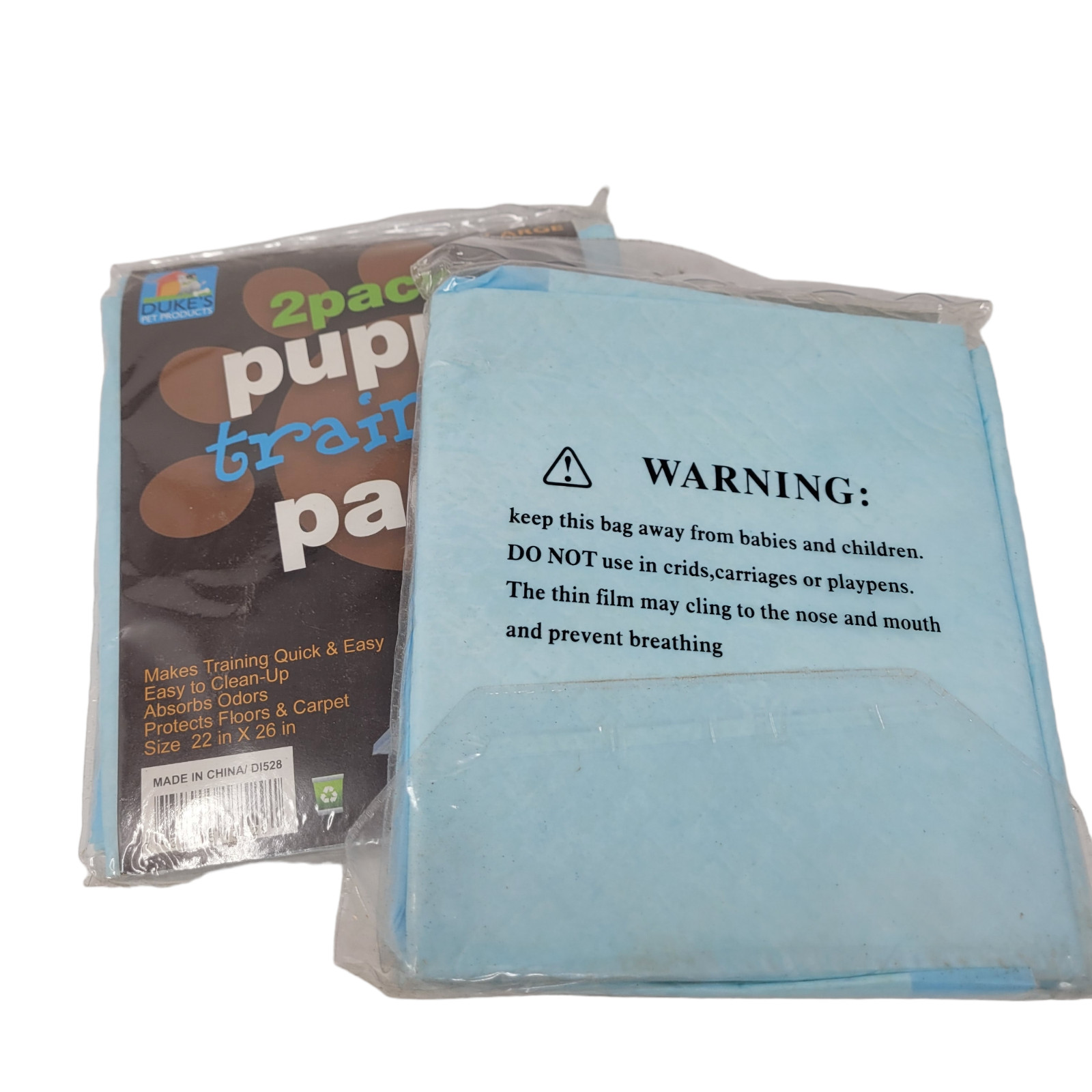 4 – Puppy Training Potty Pads 26″ x 22″ easy clean up Absorbs Odors New Dukes