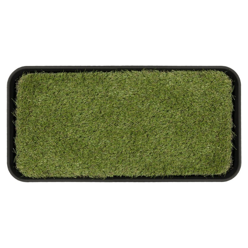 Indoor Outdoor Tray W/ Reusable Grass Pad Pet Care Non-Slip Easy Clean 15″ X 30″