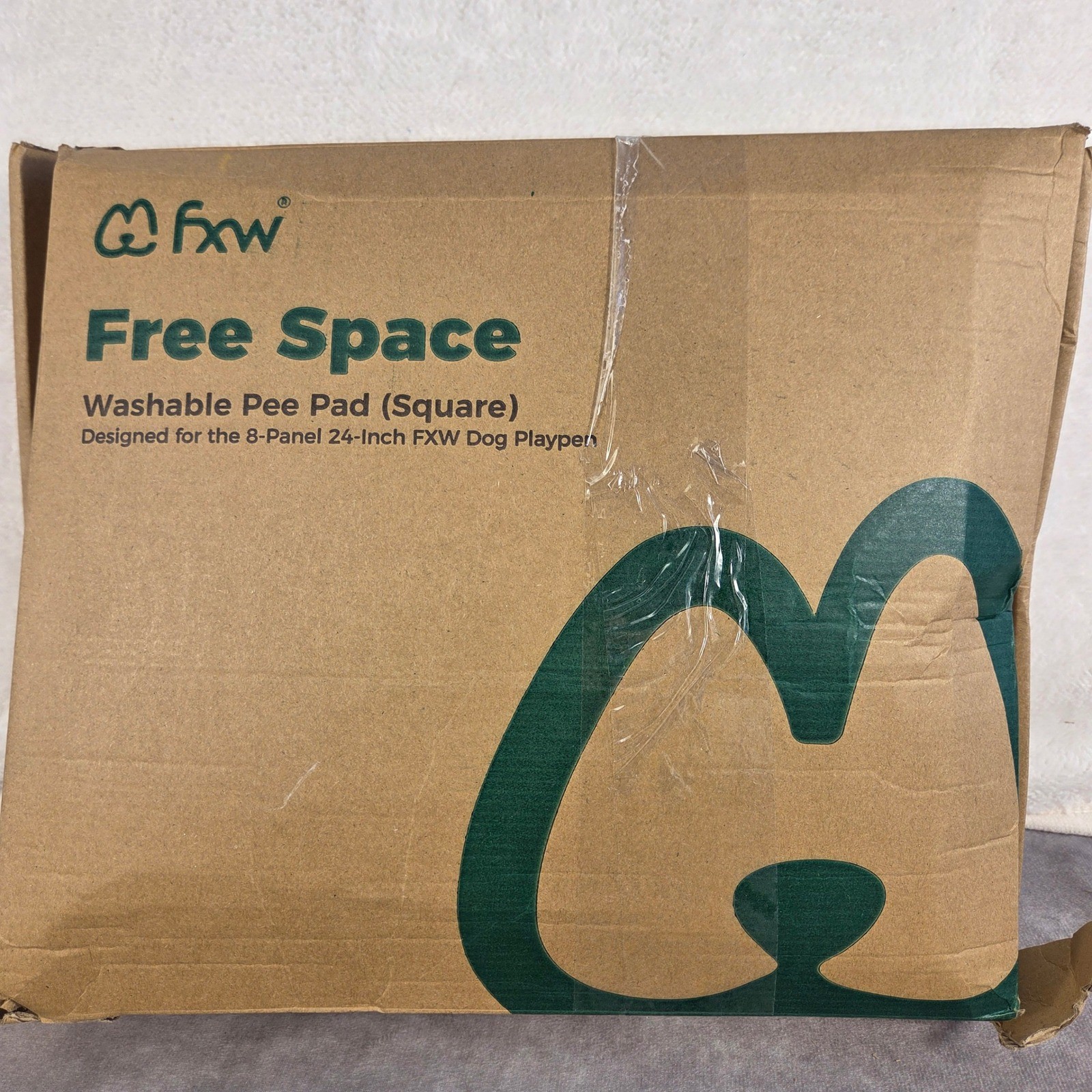 FXW Free Space Washable Pee Pad Square for 8 Panel Dog Playpen 134x114x28 in