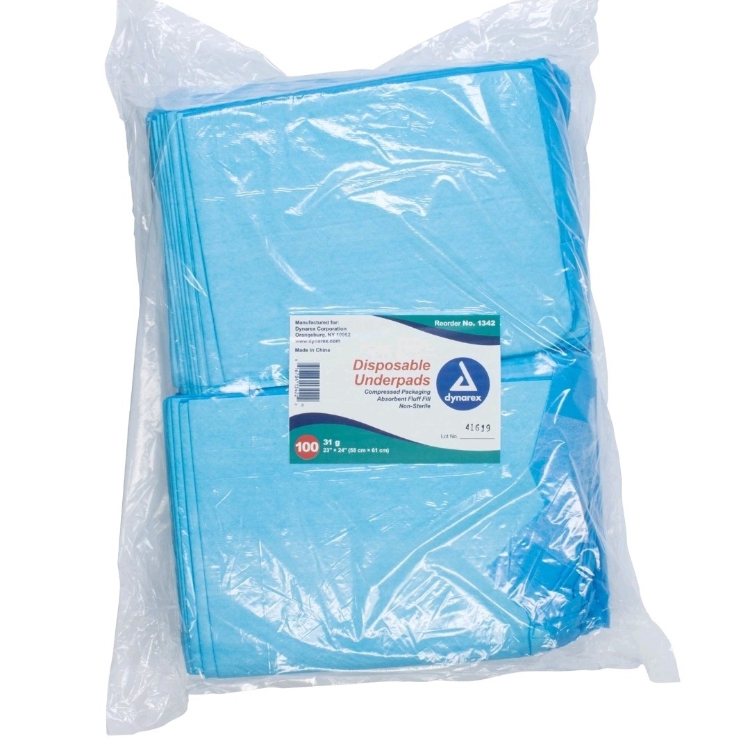 Dynarex Disposable Underpad Fluff 23 x 24″ 1342 100 pads