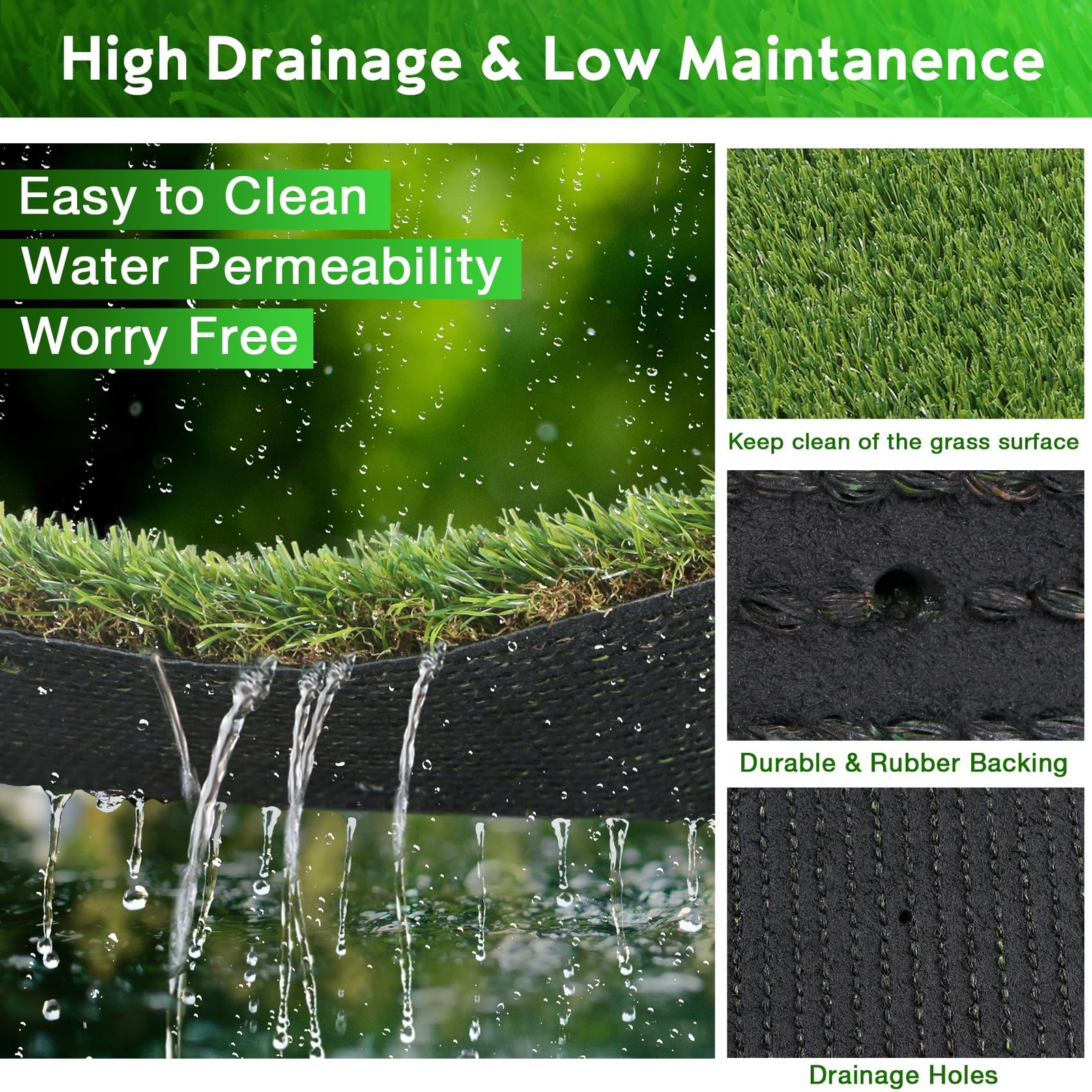XLX TURF Large Artificial Grass Pad for Dogs Potty, Extra Soft Thick Turf for…