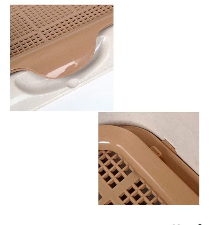 Portable Fenced Puppy Toilet Clean Comfy Indoor Pet Dog Training Toilet 42x42cm