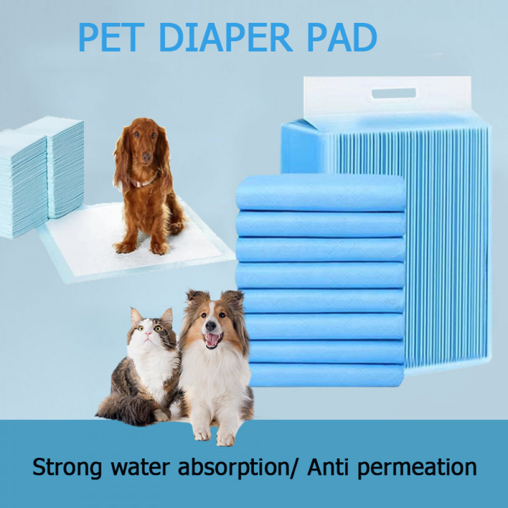 100pcs 17in Pet Diaper Pads Dog Training Pee Pads Disposable Mat Puppy Underpad