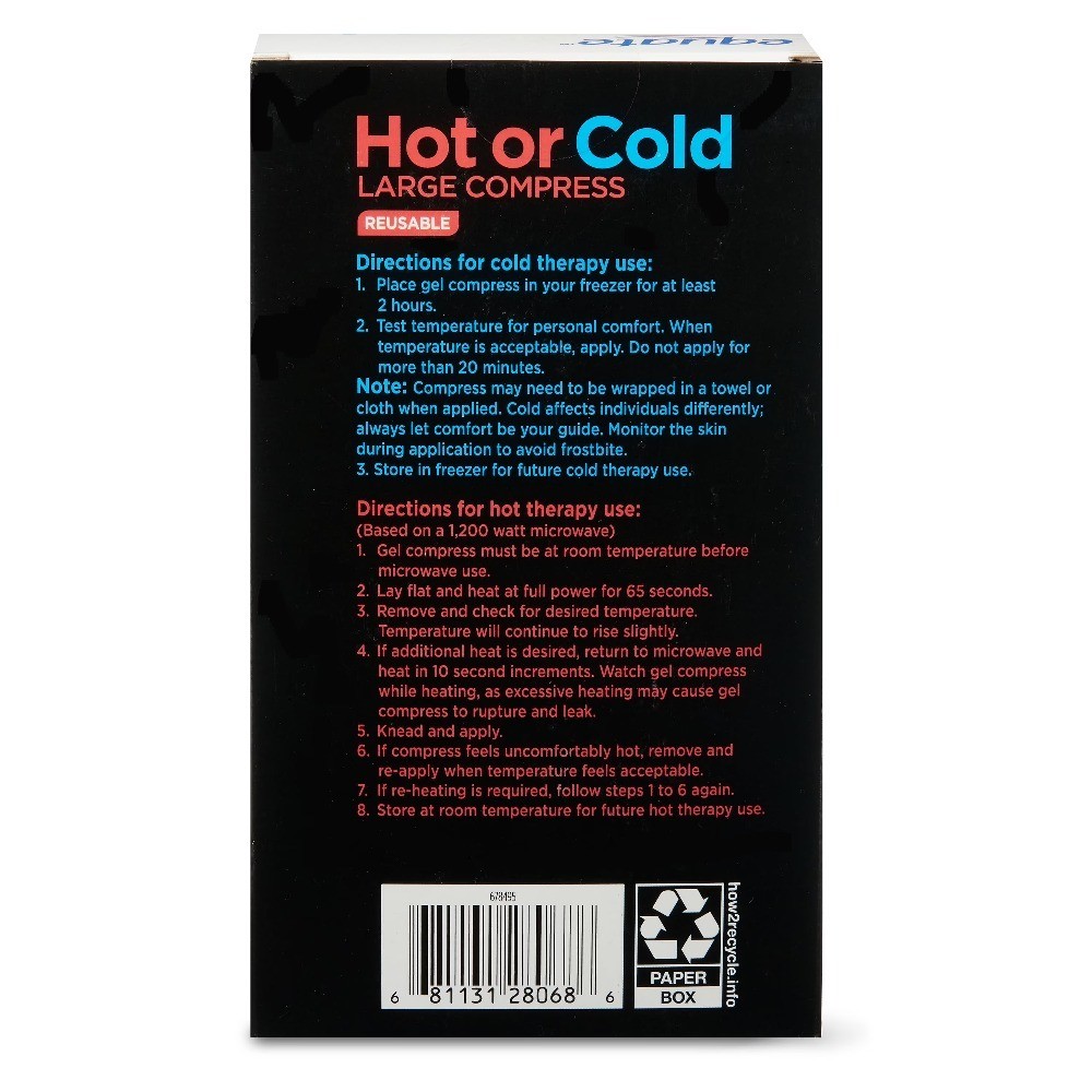 Large Reusable Hot Cold Compress Pack 8 x 12 Inches