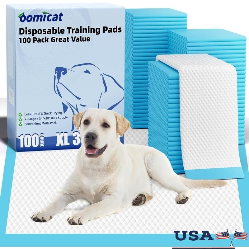 Extra Large Dog Pee Pads Leak Proof Highly Absorbent Training Pads 100 Count New