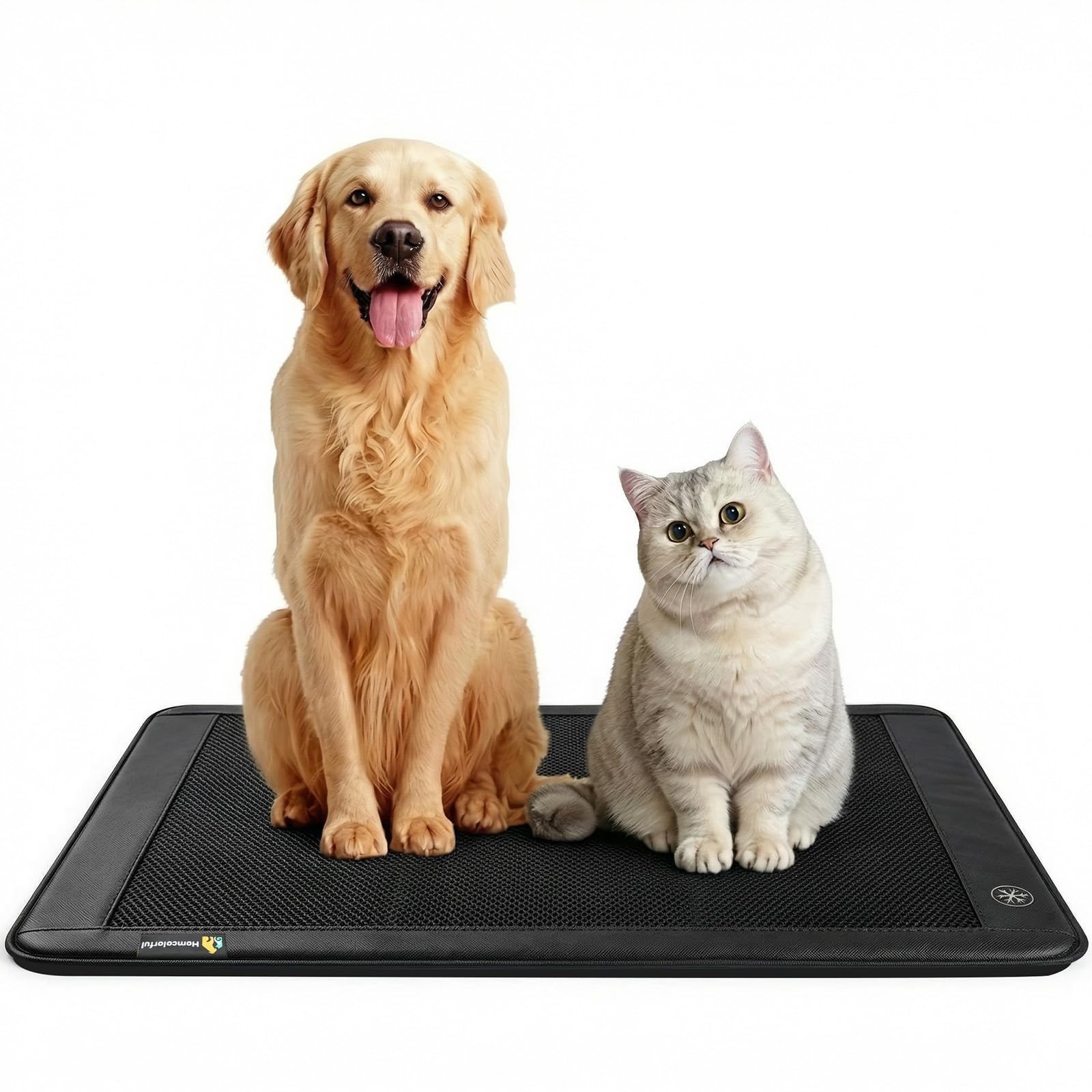 Electric Dog Cooling Mat, 30″x24″ Pet Cooling Mat Indoor with Fan for Dogs an…