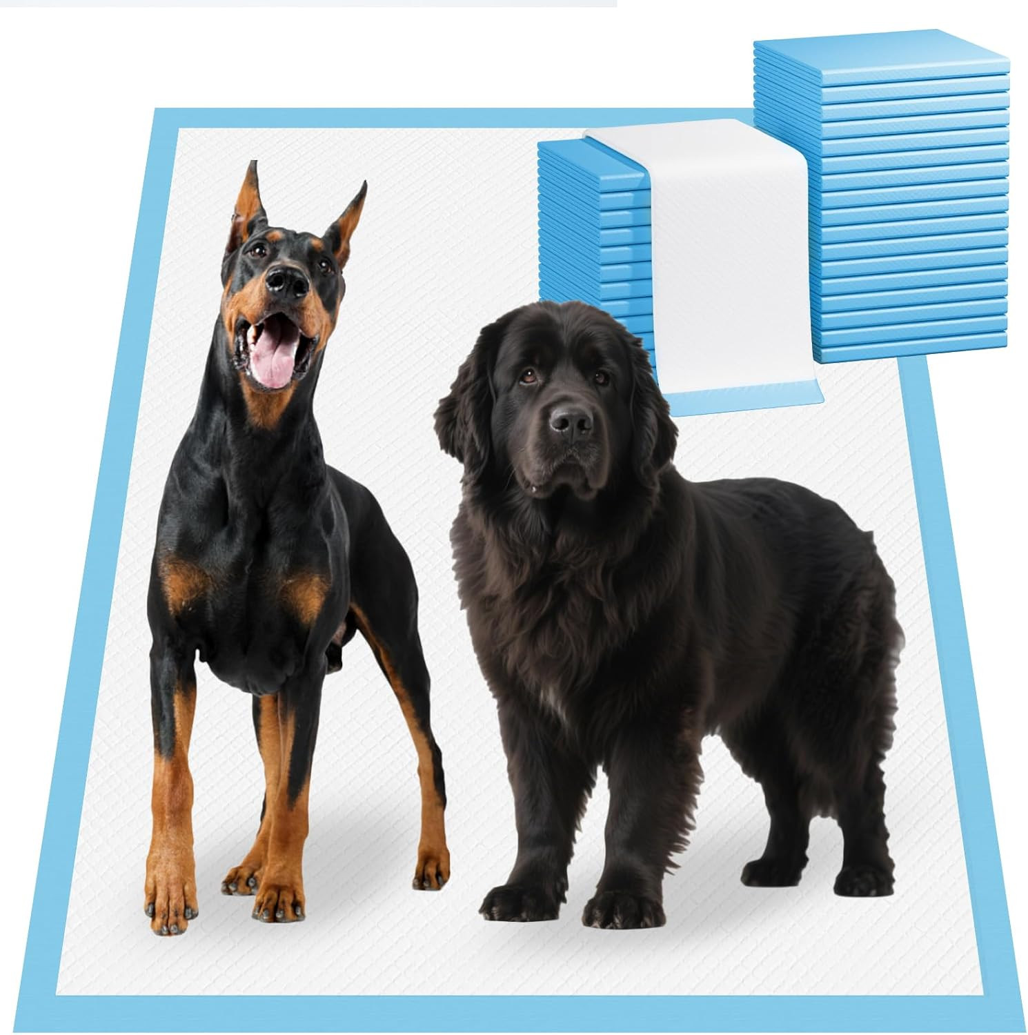 Heavy Absorbent Enormous 54″X37″ Pee Pads for Large Dogs, Quick Dry Disposable P