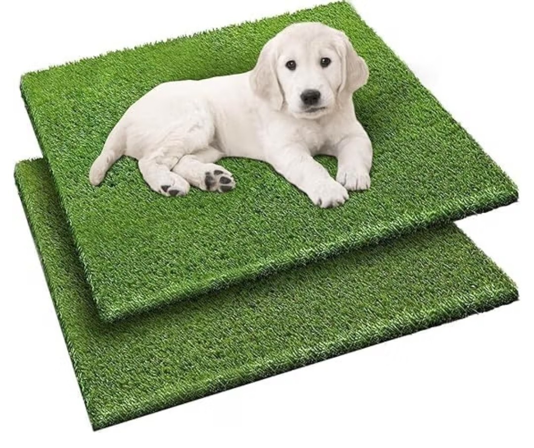 2PCS Dog Potty Training Replacement Artificial Grass Pads 30 x 26 Quick Dry