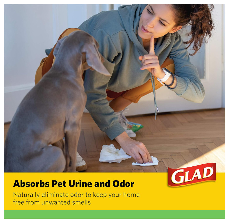 Glad for Pets Earth Friendly Training Pads, 85 – 22×22 in Puppy Pads