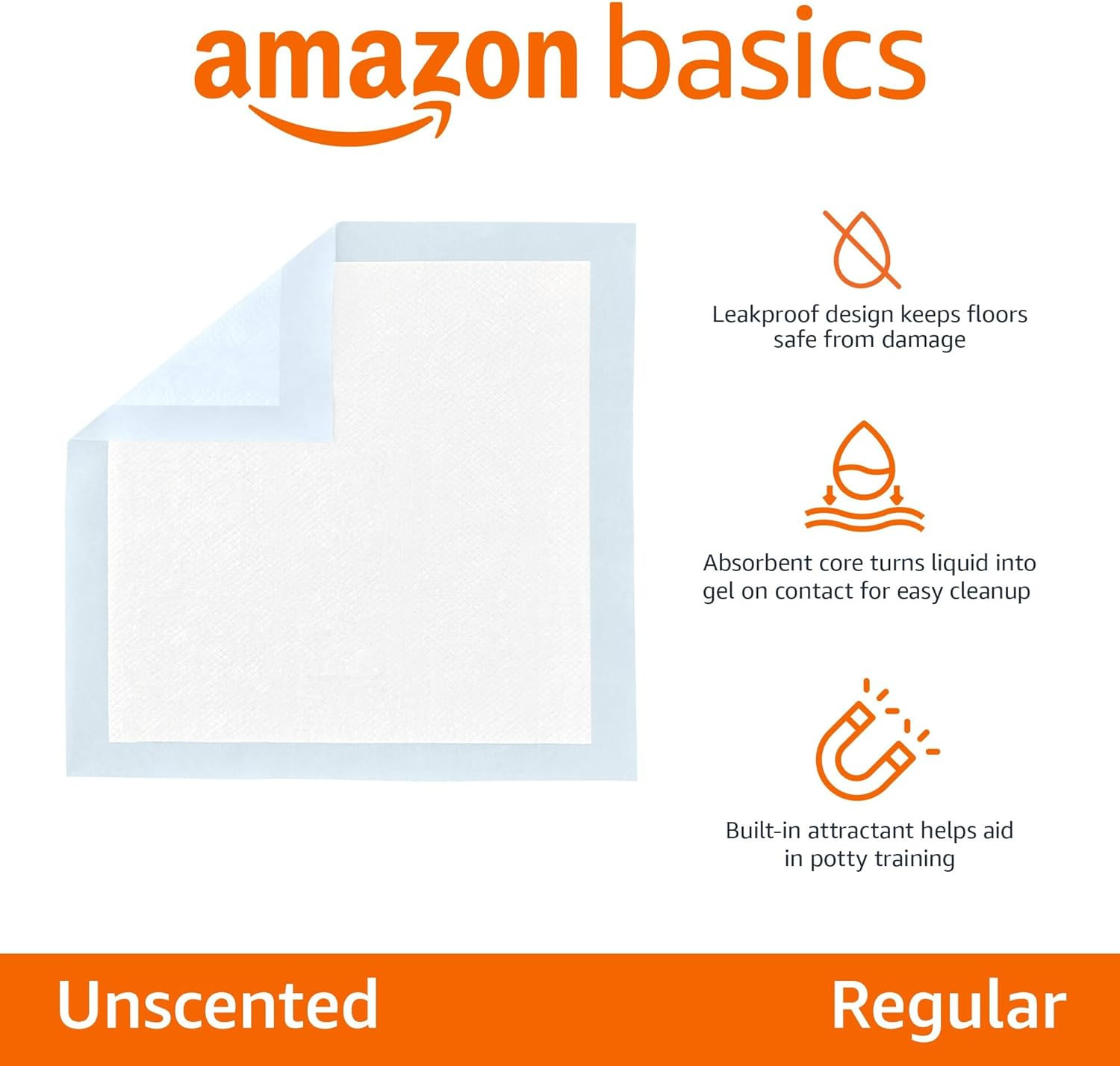 Leak-Proof Dog and Puppy Potty Training Pee Pads with Quick-Dry 5-Layer Super Ab