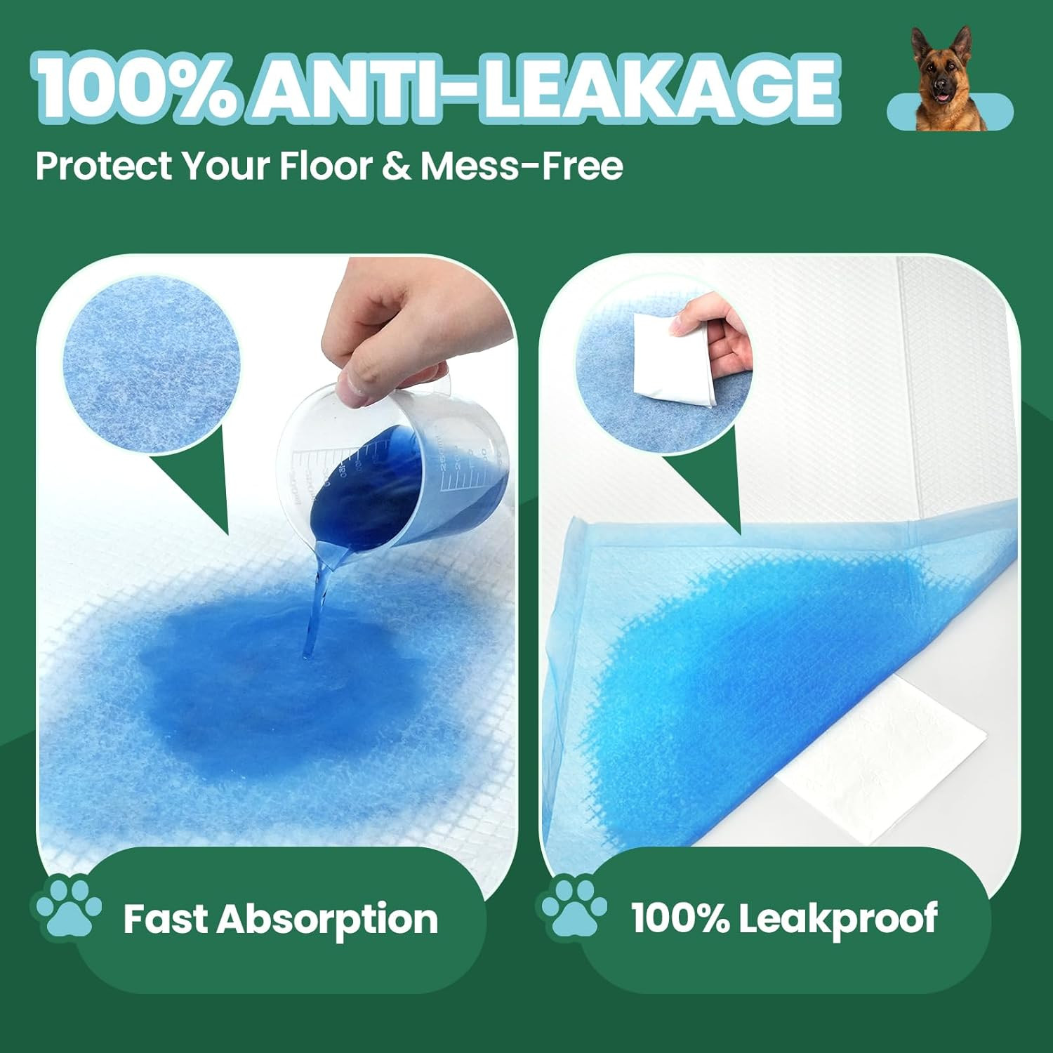 50 Pack Dog Pee Pads, 30″X36″ Great Value Puppy Pads XL, Pee Pads for Dogs Cats