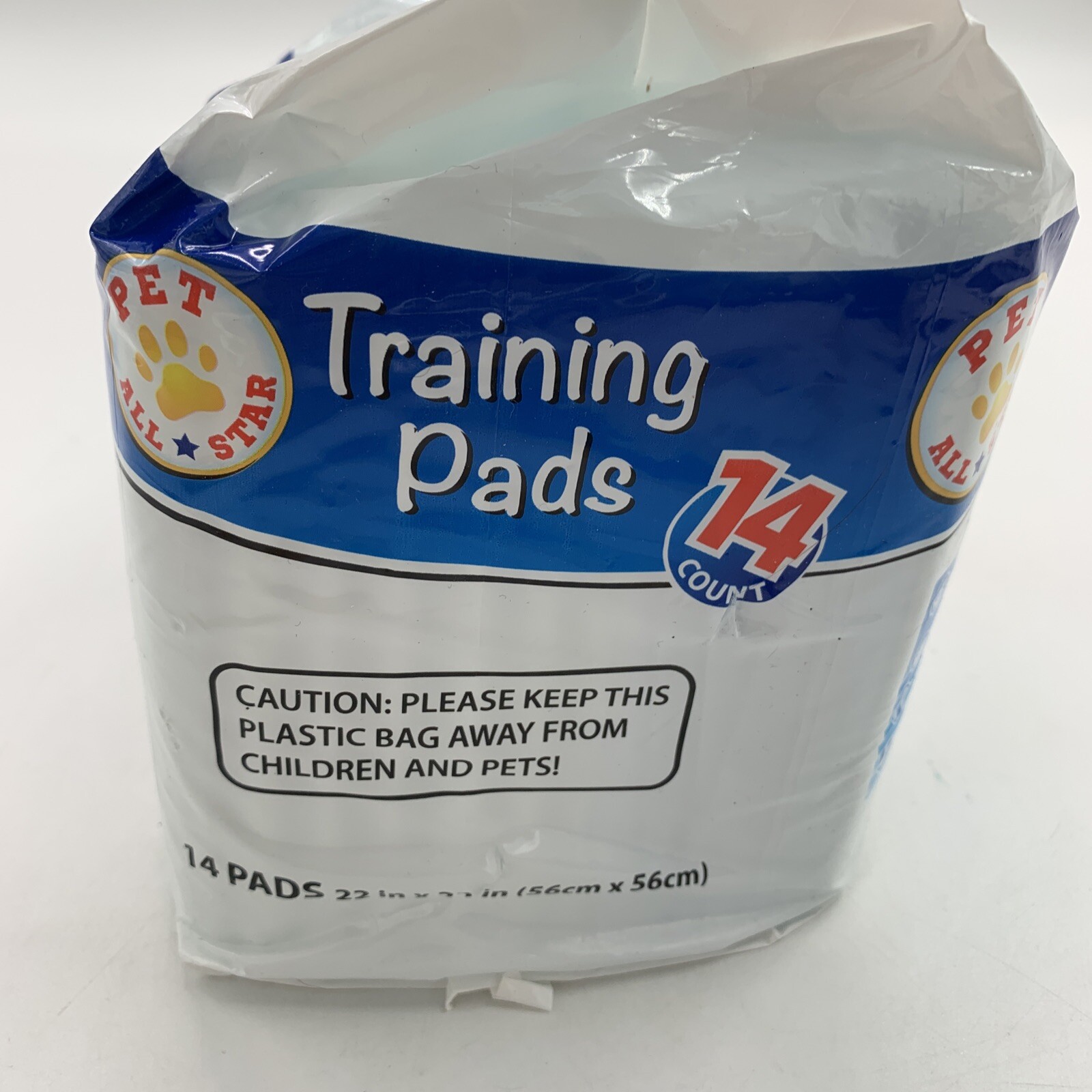Pet All Star Training Pads 22″x 22″ Super Absorbent Odor Control 1 Package 14 Ct