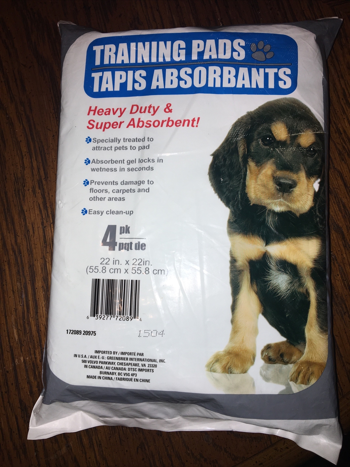 Heavy Duty Puppy Training Pads 4pk Protects Floors and CarpetsEasy Clean Up