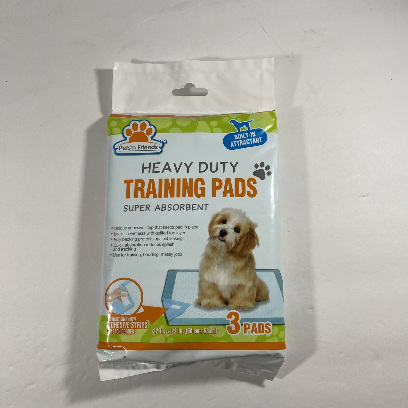 Heavy Duty Pet training pads super absorbent 6 pads (2 packs of 3) NEW
