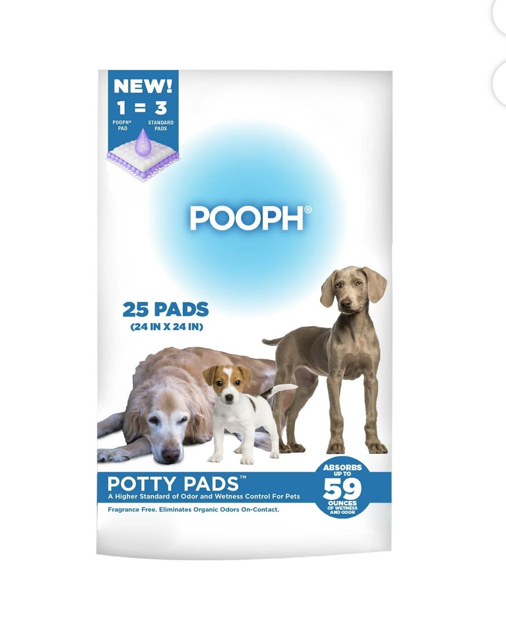 POOPH Puppy Pads 25 Count – free shipping