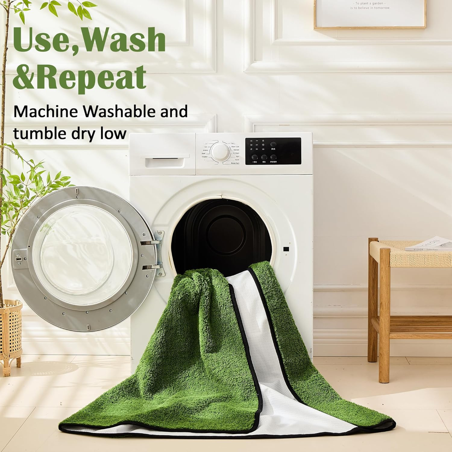 Reusable Dog Pee Pads, 2 Pack Super Absorbent & Leakproof Washable Puppy Pads