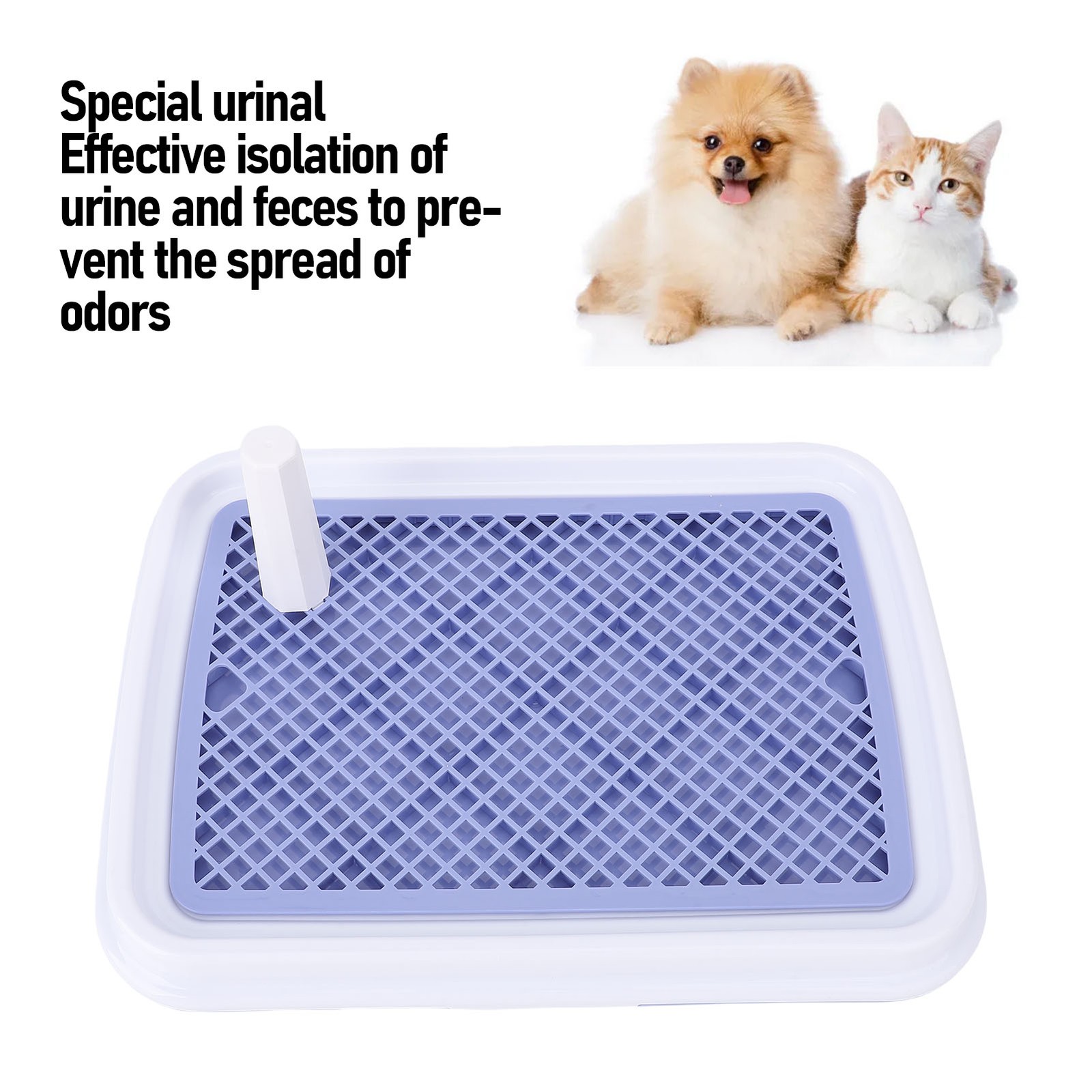 Dog Toilet High Fence Odor Proof Easy To Clean Plastic Pee Pad Holder Pet Potty