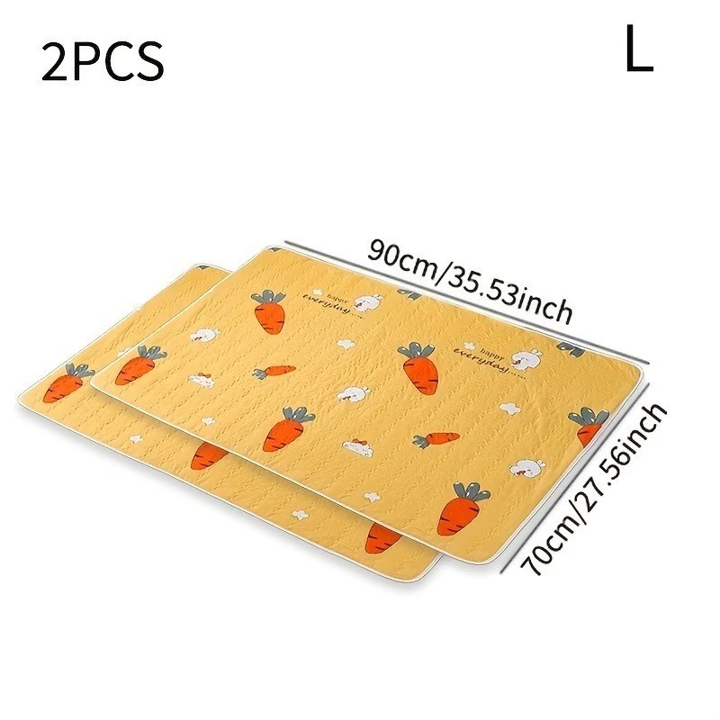 Washable Pee Pads for Dogs, 2 Pack Reusable Puppy Pads, Absorbent Whelping Pads