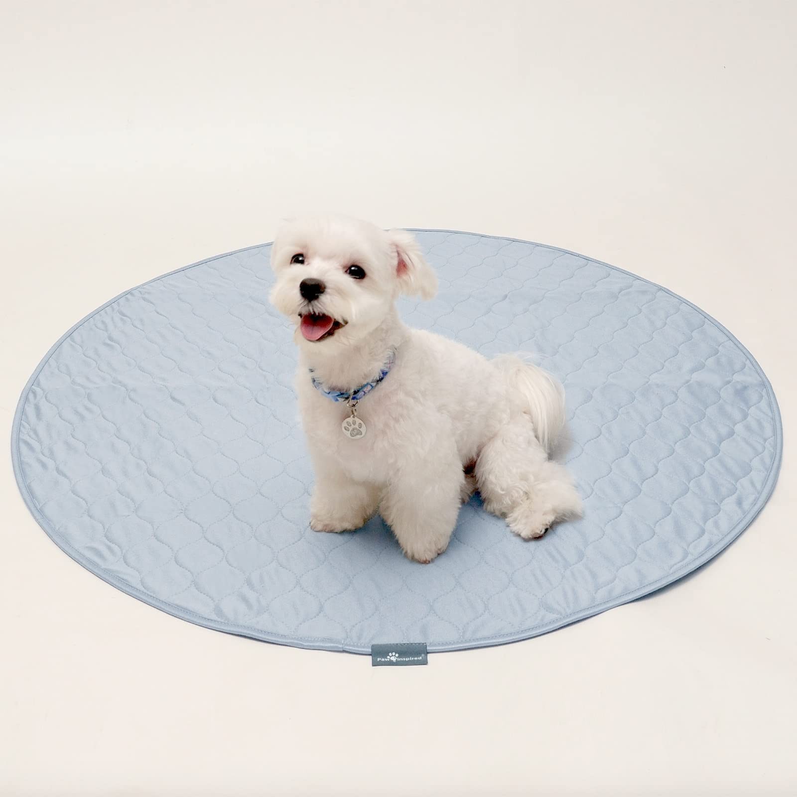 Round Washable Pee Pads 36 Inch (2 Pack) – Reusable Potty Training Mat for Dogs