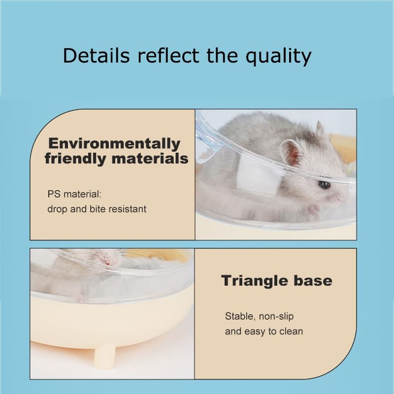 Meow&Woof Hamster Sand Bath Container, Large Sandbox Toilet Gerbil Dark Green