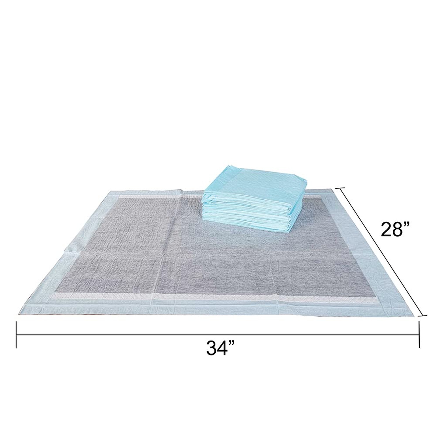 BV Charcoal Puppy Pads XL 40 Count 34″x28″ – Leak-Proof Pee Pads for Dogs wit…