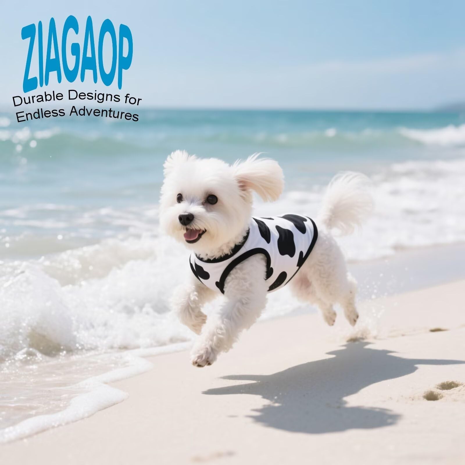 Adorable Cow Print Dog Shirts – Lightweight, Cozy Outfit for Small to Medi