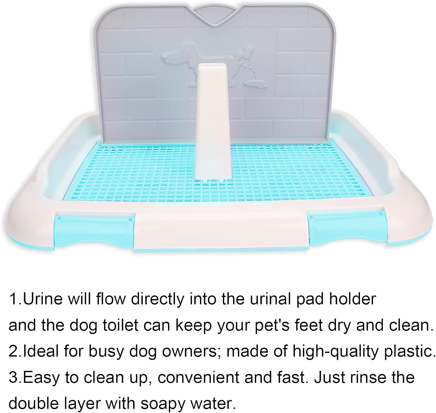 Dog Toilet Indoor Puppy Training Toilet Cat Potty Fence Indoor Dog Potty Tray Do