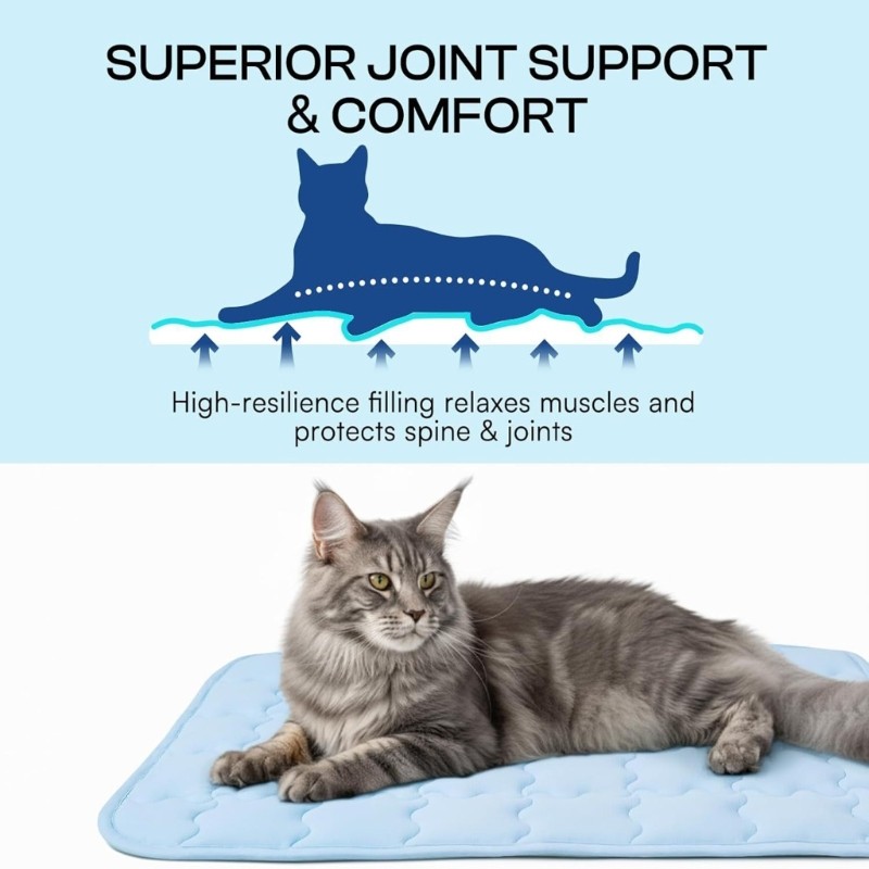 Breathable Dog Cooling Gel Mat for Warm Weather Comfort and Indoor Rest
