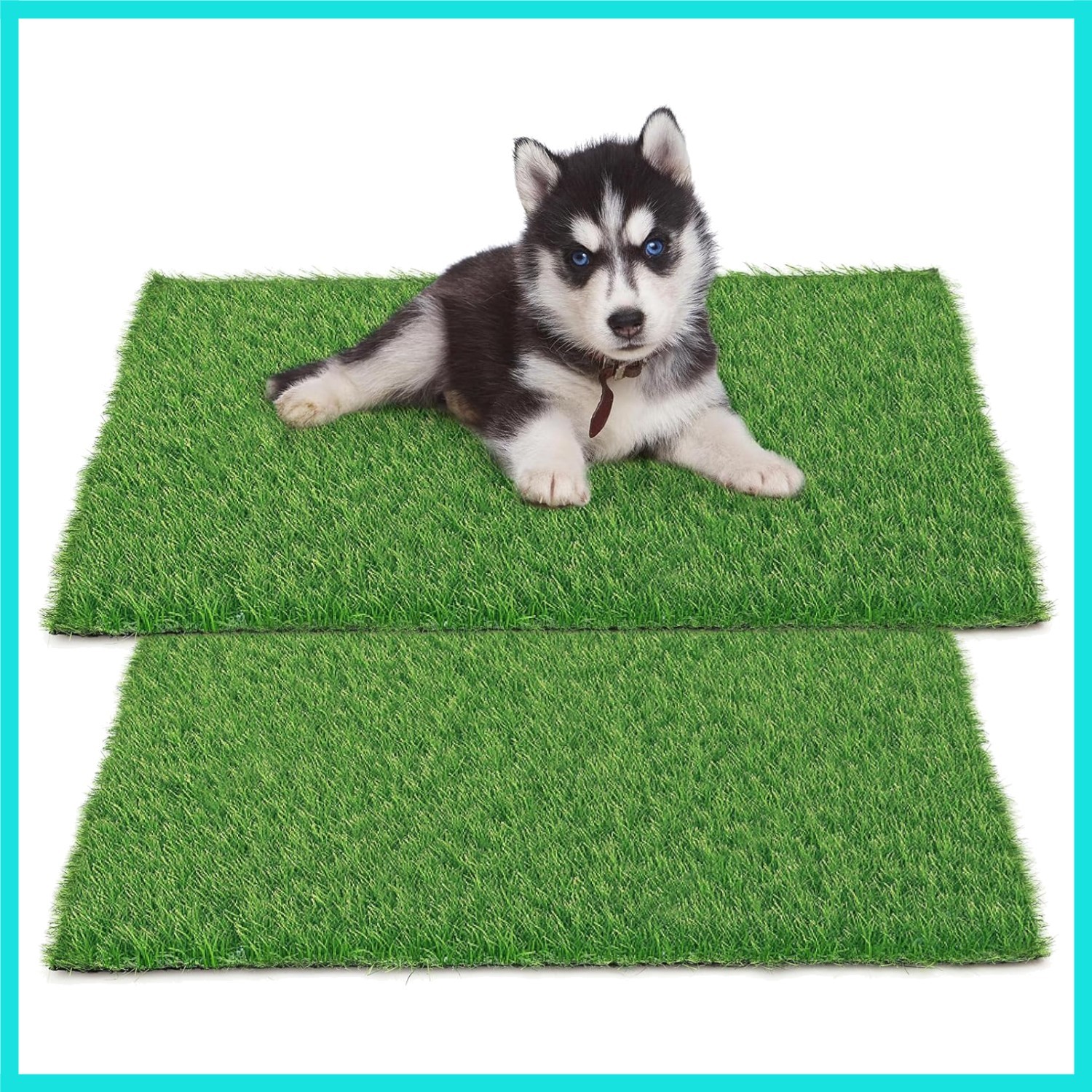 30 x 20 inches 2 Pack Fake Grass Pee for Dogs Artificial Grass Rug Pad for Pu…