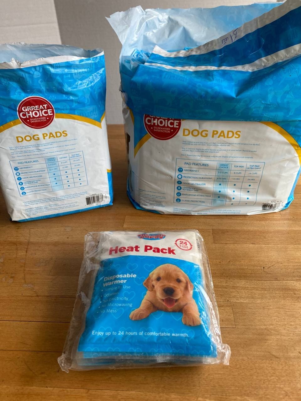 Grreat Ghioce Dog Pads 23 in L x 24 in W Pads for Puppy Training Indoor Outdoor