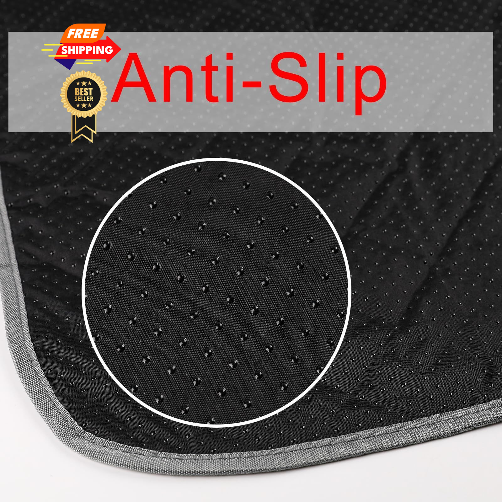 JERIA 2 Pack 72″x 72″ Waterproof Non Slip Wee 72×72 Inch (Pack of 2), Gray