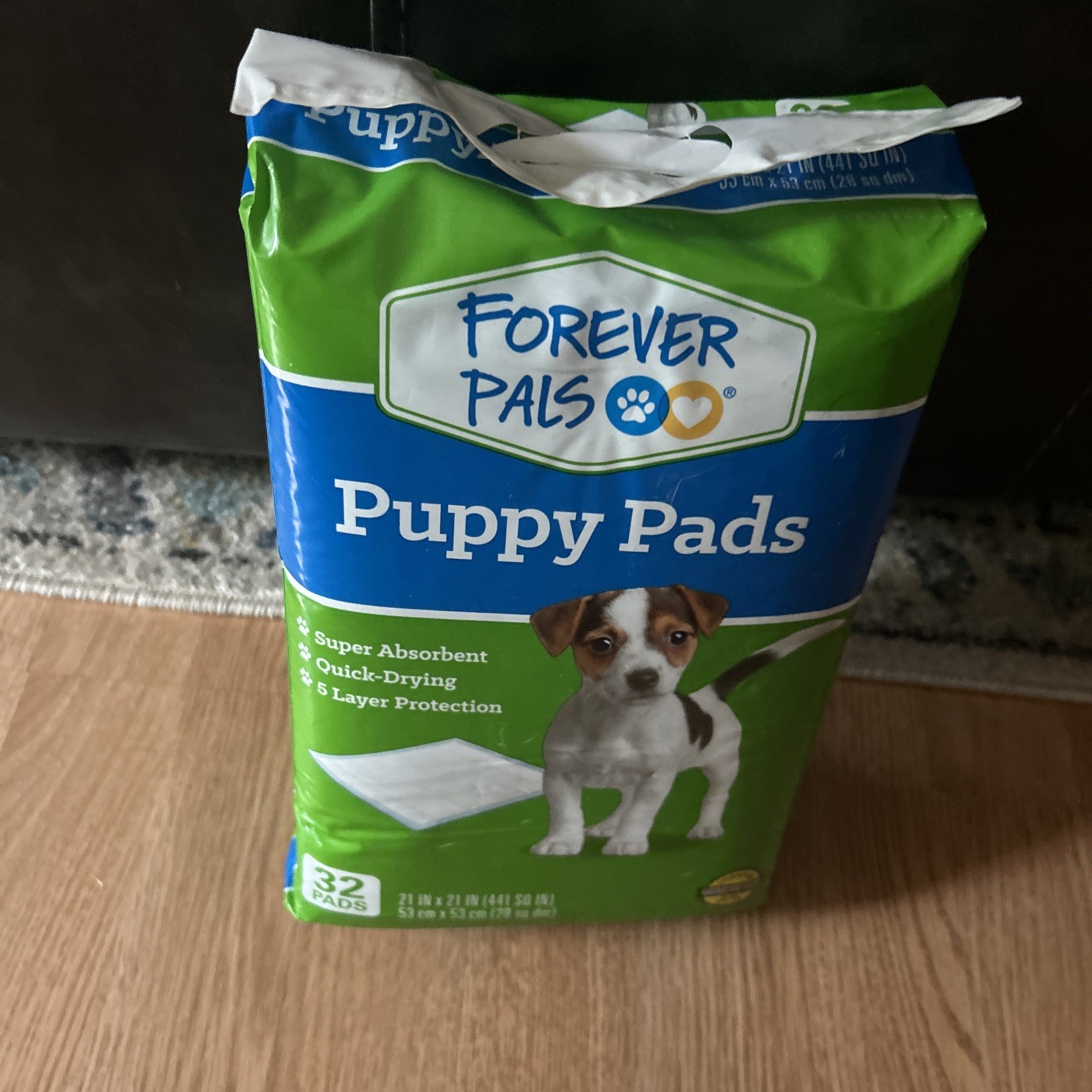 Forever Pals 32 Count Puppy Pads 21″ x 21″ Quick Drying 5 Layer Protection New