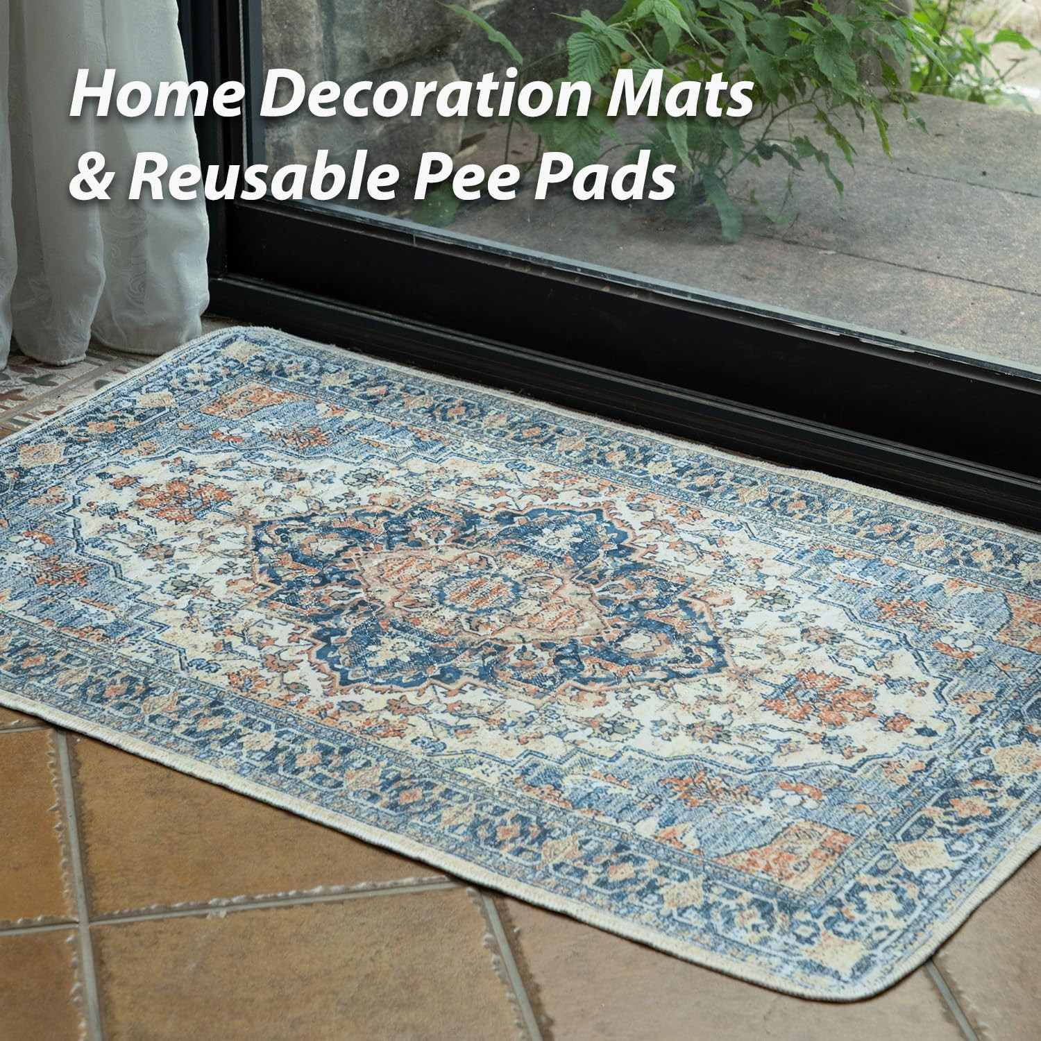 Washable Pee Pads for Cats &Dogs, Stylish, Non-Slip and Leak-Proof Pee Pads. Reu