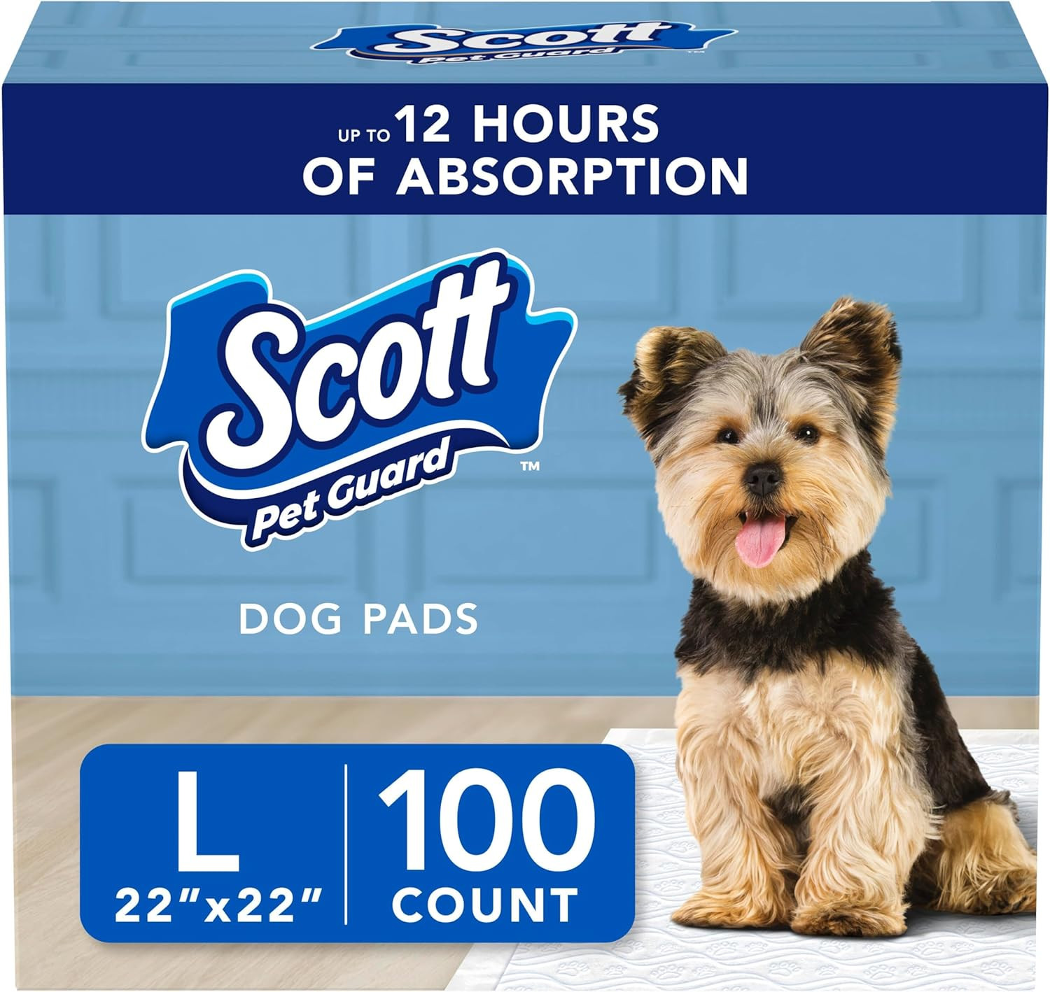 Scott Pet Guard Dog Pads – Size Large – 22″ X 22″ – 100 Pack