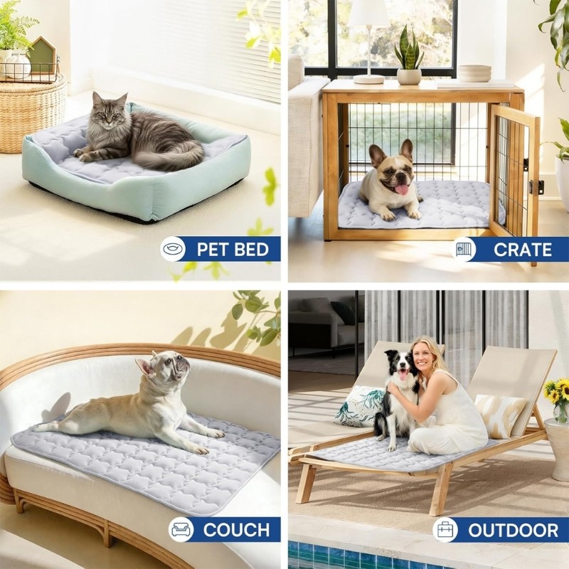 Breathable Dog Cooling Gel Mat for Warm Weather Comfort and Indoor Rest
