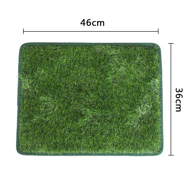 Green 46×36 Reusable Washable Dog Grass Mat Non Slip Pet Training Pad