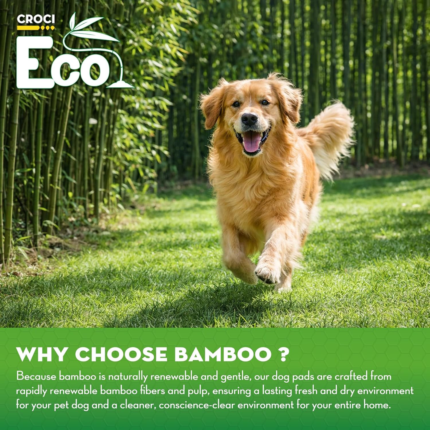 Pee Pads for Dogs, 30″X36″ XXL Puppy Pads, 2X Odor-Control with Charcoal & Bambo